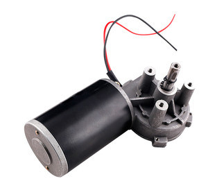 Customized High Torque 12v 24v Mini Low Rpm Brush Dc Electric Worm Gear ...